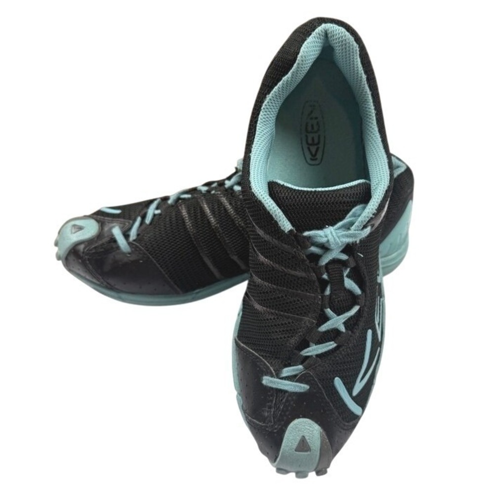 Keen A86 TR Trail Running Shoes Black Blue Lightweight Women's Size 8.5